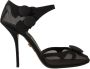 Dolce & Gabbana Zwarte Mesh Enkelband Stiletto Pumps Black Dames - Thumbnail 2