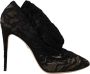 Dolce & Gabbana Luxe Zwarte Stretch Soklaarzen Black Dames - Thumbnail 1