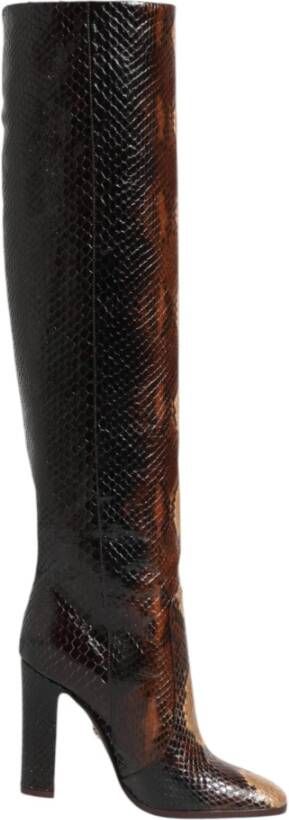 Dolce & Gabbana Python Snakeskin Print Rijlaarzen