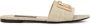 Dolce & Gabbana Raffia Logo Sandalen Beige Dames - Thumbnail 11
