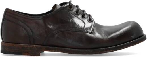 Dolce & Gabbana Re-Edition F W 2023 collectie Derby schoenen Brown Heren