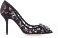 Dolce&Gabbana Pumps & high heels Decollete Pizzo Bellucci Charmant + Raso Nero in zwart - Zwart