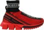 Dolce & Gabbana Rode Bling Sorrento Sneakers Sokken Schoenen Red Dames - Thumbnail 1