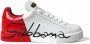 Dolce & Gabbana Witte Rode Portofino Veterschoenen Multicolor - Thumbnail 2
