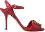 Dolce & Gabbana Rode Enkelband Stiletto Hakken Sandalen Red Dames - Thumbnail 13