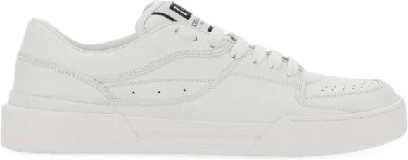 Dolce & Gabbana Rome Leren Sneakers Vrouwen Rubberen Zool