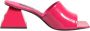 Dolce & Gabbana Roze Open Teen Blokhak Sandalen - Thumbnail 1