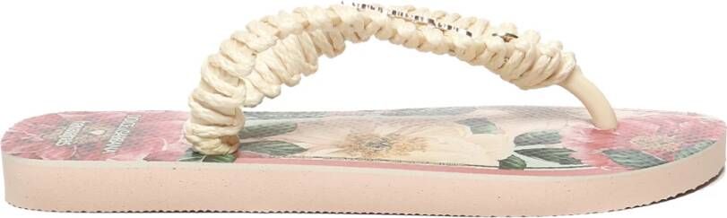 Dolce & Gabbana Roze Open Teen Rubberen Sandalen