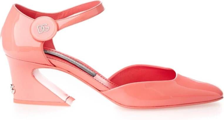 Dolce & Gabbana Roze Patent Leren Mary Jane Schoenen Pink Dames