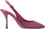 Dolce & Gabbana Roze Slingback Pumps met Kristallen Pink Dames - Thumbnail 8