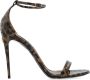 Dolce & Gabbana Sandalen met dierenmotief Brown Dames - Thumbnail 1