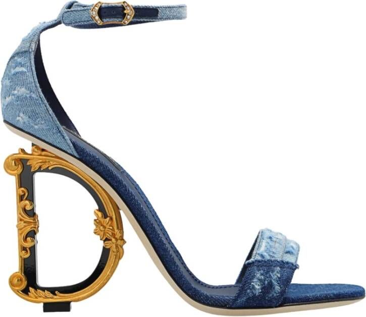 Dolce & Gabbana Sandalen met patchwork Blauw