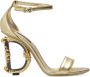Dolce & Gabbana Sandalen met onderscheidende hiel Geel Dames - Thumbnail 1