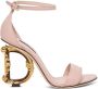 Dolce & Gabbana Hoge hakken leren sandalen Pink Dames - Thumbnail 1