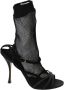 Dolce & Gabbana Hoge hak sandalen met gekruiste bandjes Black Dames - Thumbnail 1