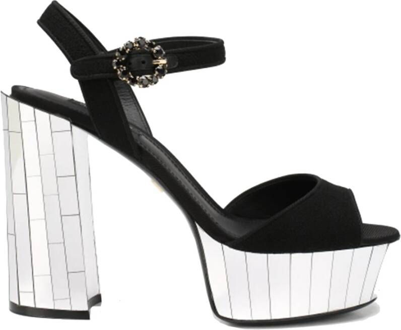 Dolce & Gabbana Sandalen met hoge hakken Zwart Dames