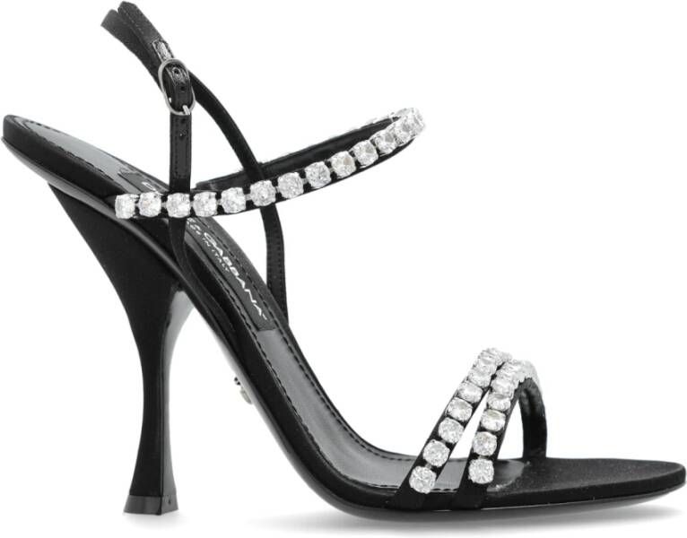 Dolce & Gabbana Sandalettes met glinsterende kristallen