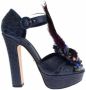 Dolce & Gabbana Gouden Kristal Slingback Hakken Multicolor Dames - Thumbnail 1