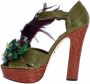 Dolce & Gabbana Sandalen met hoge hakken Groen Dames - Thumbnail 3