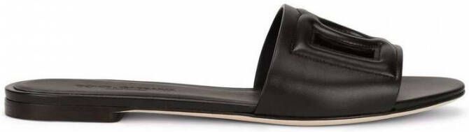 Dolce & Gabbana Glij in stijl met deze sliders van hoogwaardige stof Black Dames