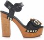 Dolce & Gabbana Stijlvolle Budapest-geïnspireerde Hoge Hak Sandalen Black Dames - Thumbnail 1