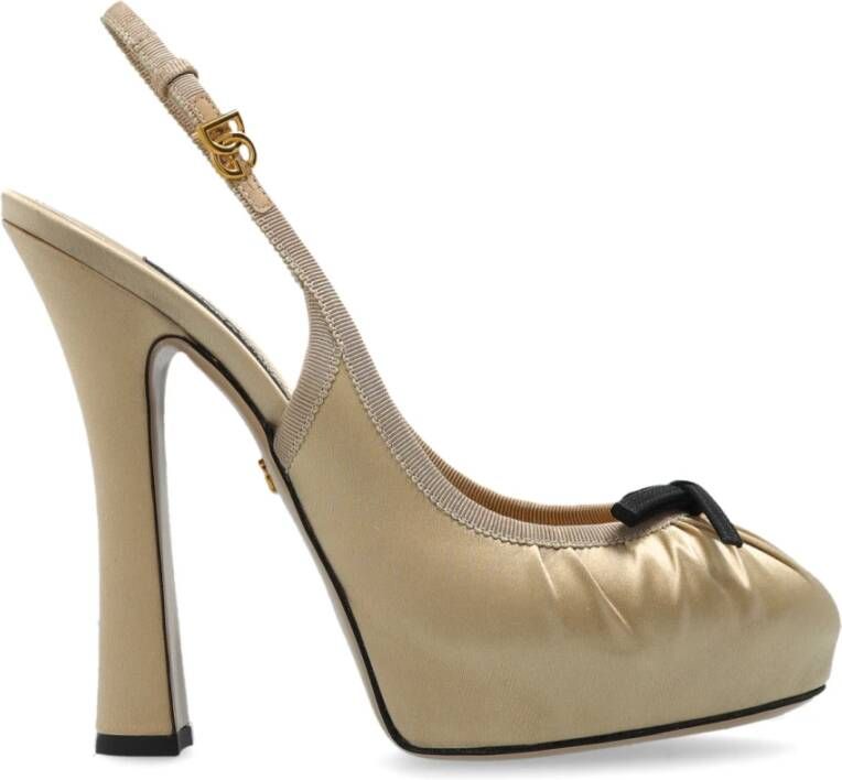 Dolce & Gabbana Satijnen Platform Schoenen