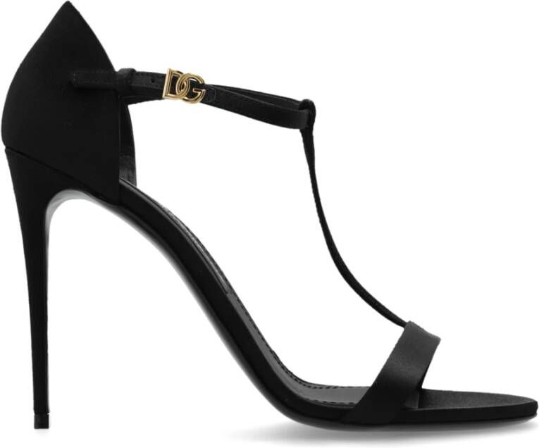 Dolce & Gabbana Zwarte Sandalen voor Modieuze Vrouwen Black Dames