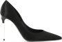 Dolce & Gabbana Elegante Zijde Blend Stiletto Hak Schoenen Black Dames - Thumbnail 16