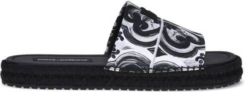 Dolce & Gabbana Schelpenprint katoenen sandalen