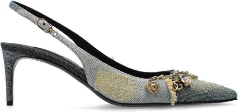 Dolce & Gabbana Schoenen met hakken en applicaties Blue Dames