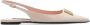 Dolce & Gabbana Gouden Metalen Logo Slingback Ballet Flats Pink Dames - Thumbnail 1