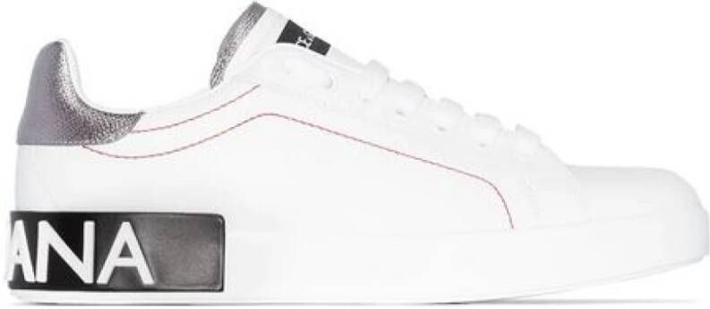 Dolce&Gabbana Low-Top Sneakers Portofino' Sneakers – White And Black in wit