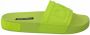 Dolce & Gabbana Logo Fluorescent Beach Slide Sandals Groen Dames - Thumbnail 11