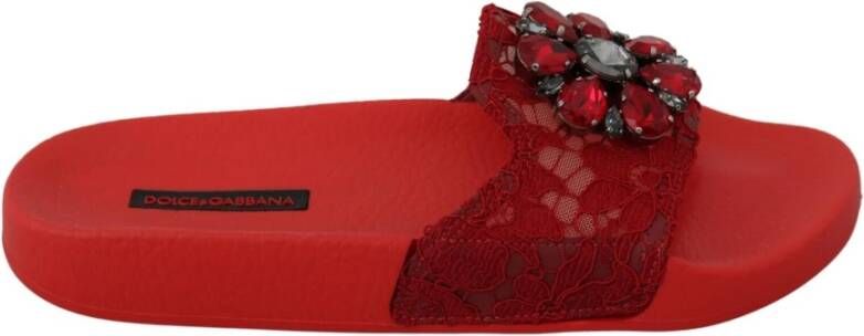Dolce & Gabbana Sliders Red Dames