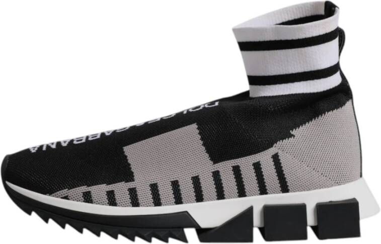 Dolce & Gabbana Slip-On Sneakers met Geribbelde Zool