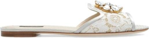 Dolce & Gabbana Sandalen Licht Grijs Gray Dames