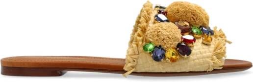 Dolce & Gabbana Slippers met glinsterende versieringen