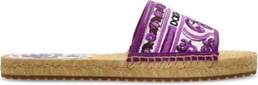 Dolce & Gabbana Slippers met Majolica patroon