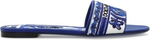 Dolce & Gabbana Slippers met Majolica patroon