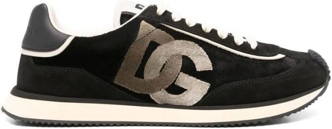 Dolce & Gabbana Sneaker met veters en logopatch