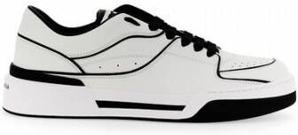 Dolce & Gabbana Nieuwe Roma Sneakers met Contrasterende Details White Heren