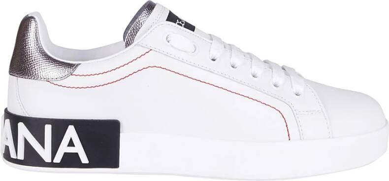 Dolce&Gabbana Low-Top Sneakers Portofino' Sneakers – White And Black in wit