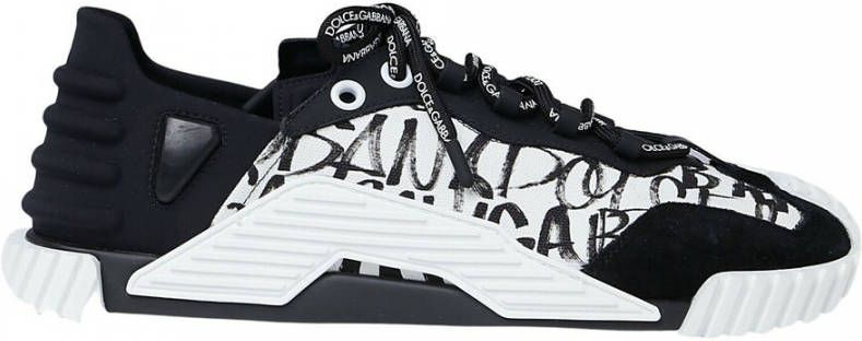 Dolce & Gabbana Mixed-materials NS1 slip-on sneakers with logo print