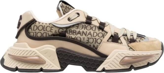 Dolce & Gabbana Airmaster Low-Top Sneakers Stijlvolle Upgrade voor Heren Beige Heren