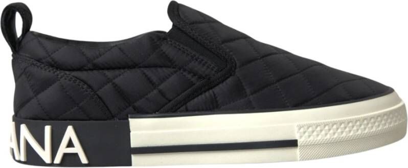 Dolce & Gabbana Gewatteerde Lage Top Sneakers Black Dames