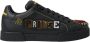 Dolce & Gabbana Zwarte leren Portofino Prince sneakers Black Heren - Thumbnail 6