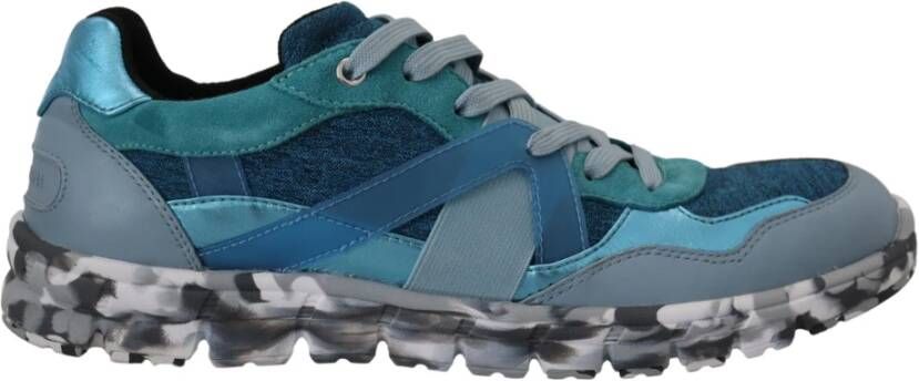 Dolce & Gabbana Italiaanse Logo Detail Lage Top Sneakers Blue Heren - Foto 2