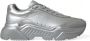 Dolce & Gabbana Zilver Leren Casual Sneakers Schoenen Gray Dames - Thumbnail 11