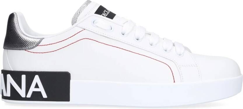 Dolce&Gabbana Low-Top Sneakers Portofino' Sneakers – White And Black in wit