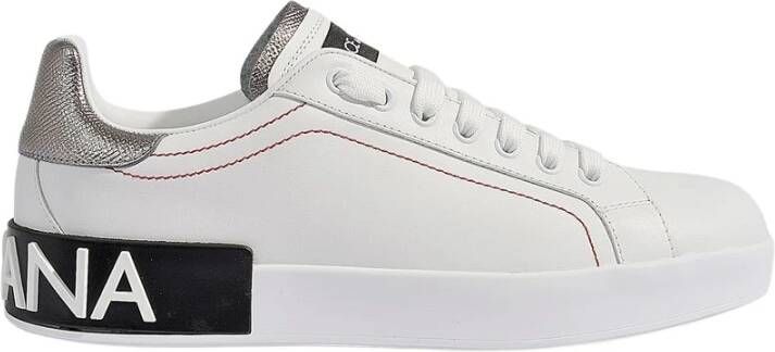 Dolce&Gabbana Low-Top Sneakers Portofino' Sneakers – White And Black in wit